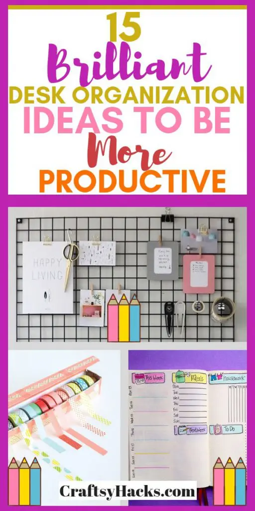 brilliant desk organization ideas to be more productive