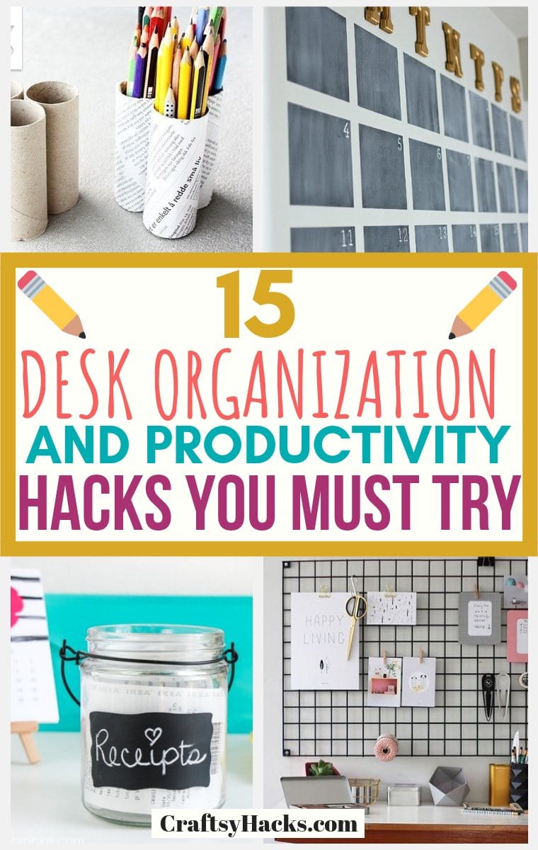 desk organization and productivity hacks