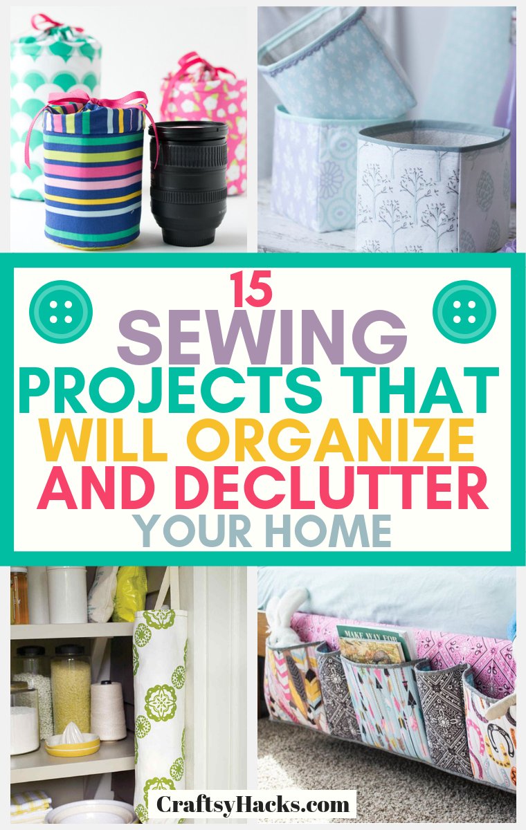 15 Sewing Projects to Help Organize and Declutter