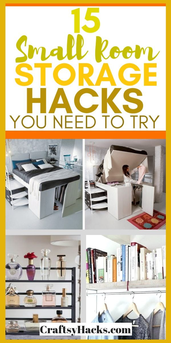 15 Stylish Small Room Storage Hacks - Craftsy Hacks