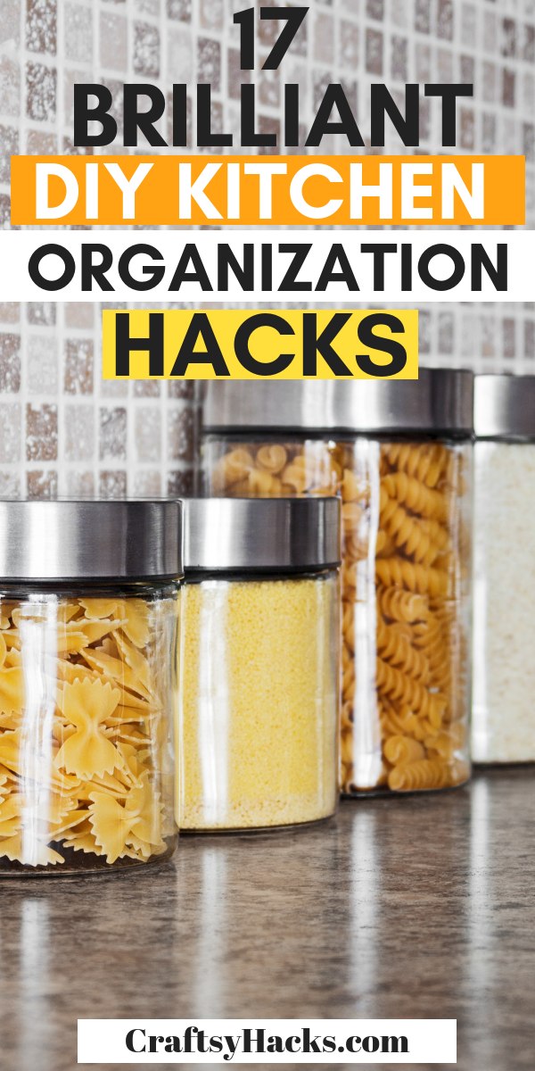 17 Brilliant DIY Kitchen Organization Ideas - Craftsy Hacks