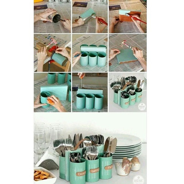 DIY Cutlery Organizer