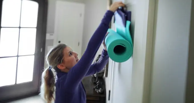 yoga mat hanger