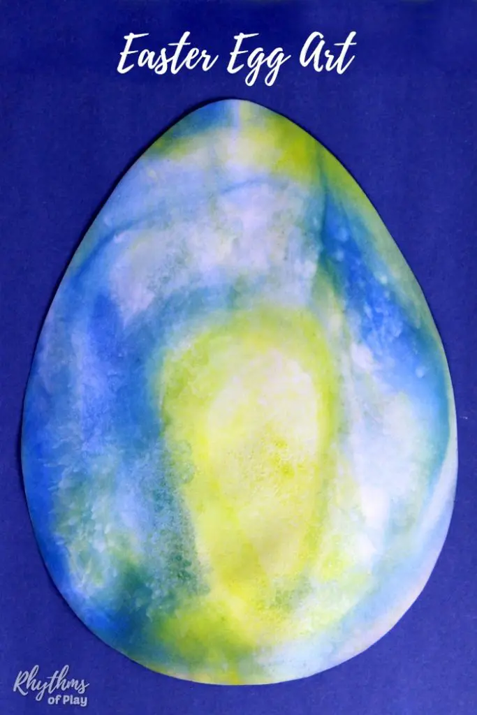 Watercolor Surprise Easter Egg Art