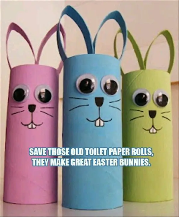 Toilet Paper Easter Bunnies