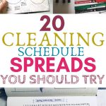 20 spreads de cronograma de limpeza que você deve experimentar