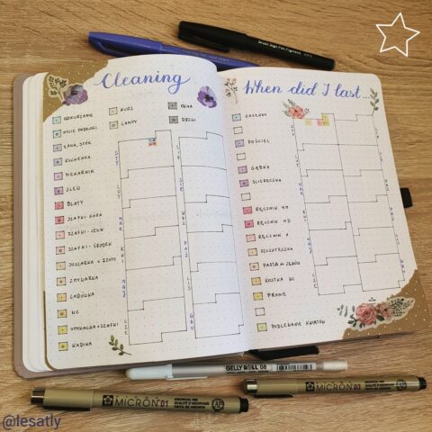 House Cleaning Schedule: 20 Bullet Journal Ideas - Craftsy Hacks