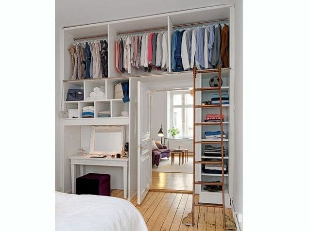40 Ways To Organize A Small Bedroom, Small Bedroom Cupboard Storage Ideas