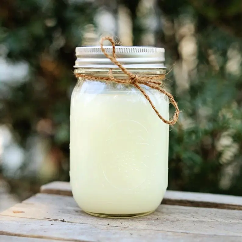 Scented Candles in Mason jars