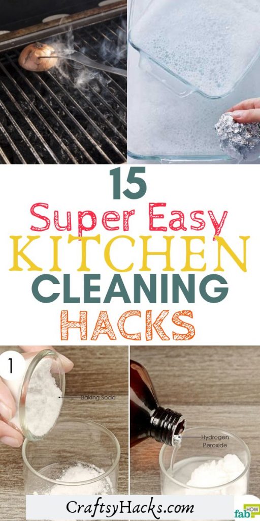 15 super easy kitchen cleaning hacks
