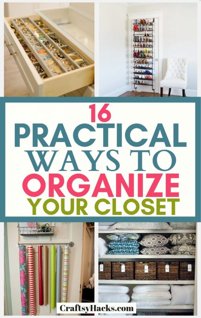 16 Amazing Ways To Organize Your Closet - Craftsy Hacks