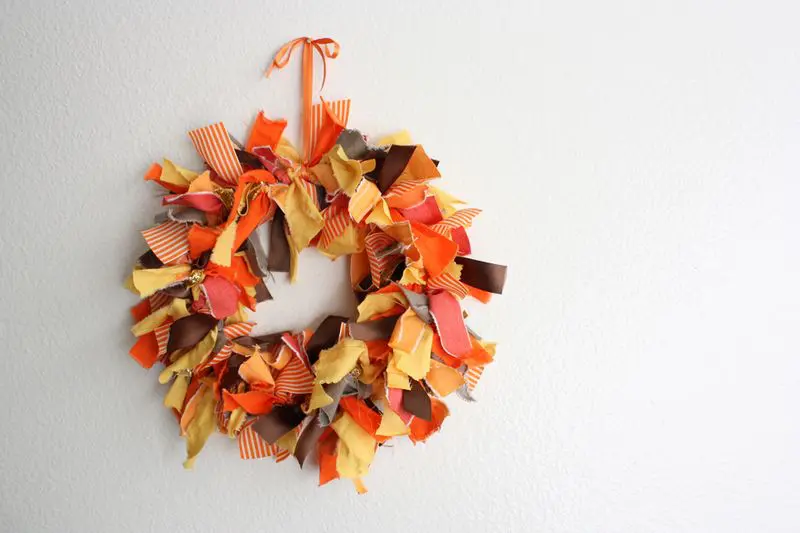 Autumn Fabric Wreath