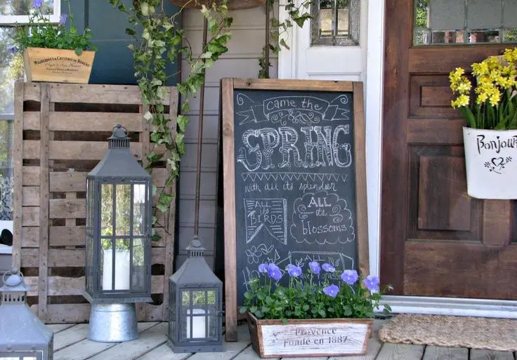 porch chalkboard