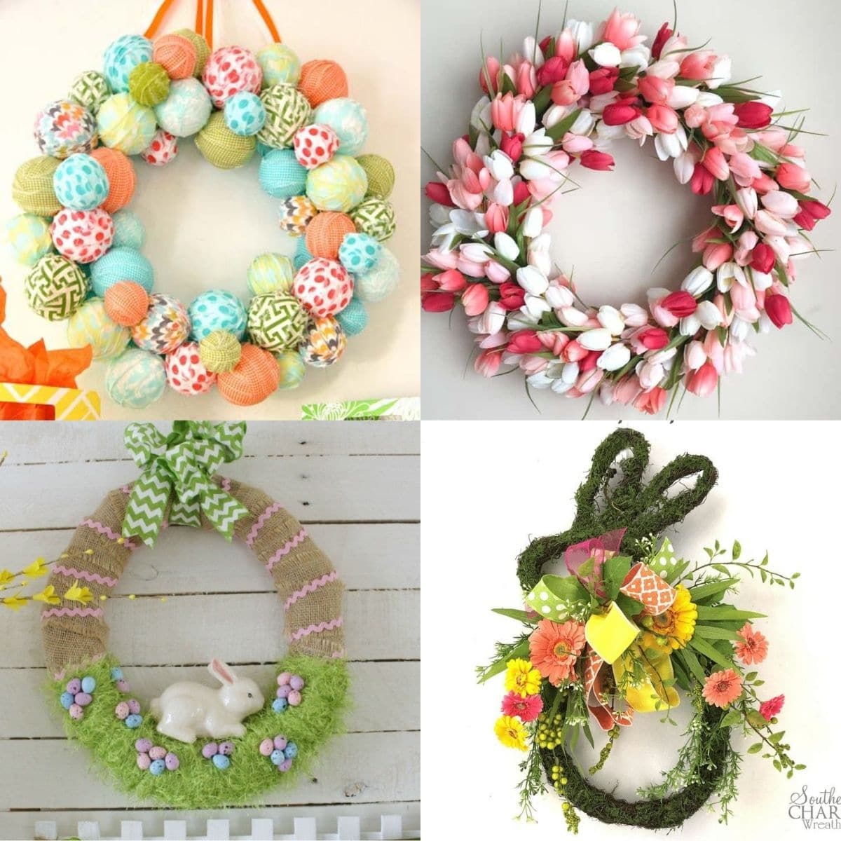 20 DIY Easter Wreath Ideas to Decorate Home - Craftsy Hacks