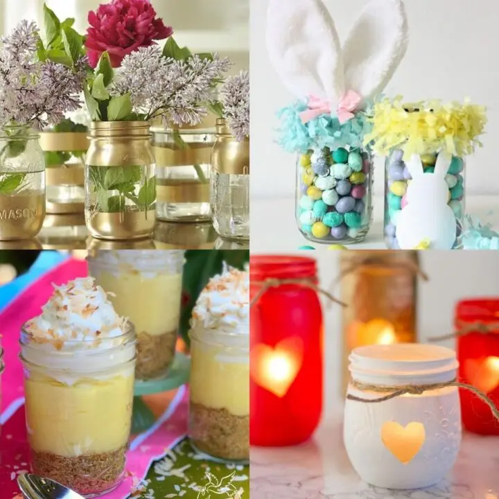 20 DIY Spring Mason Jar Ideas to Decorate Home