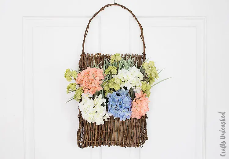 Floral Door Basket