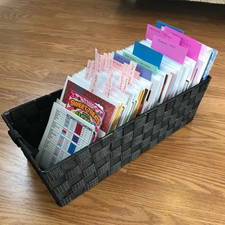 Labels to organize baskets