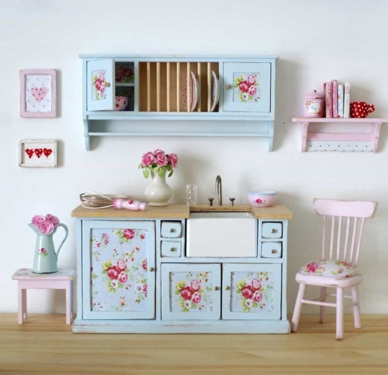 Floral Painted Cabinet