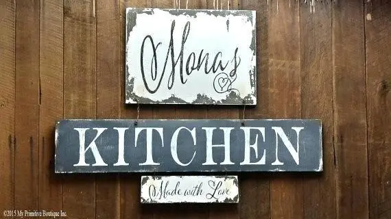 Vintage Kitchen Sign
