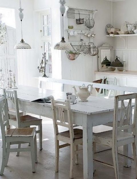 Whitewashed Kitchen Furniture