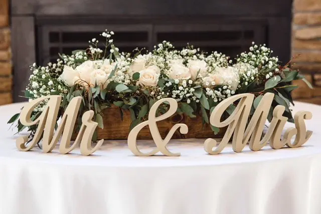 Wooden Wedding Sign