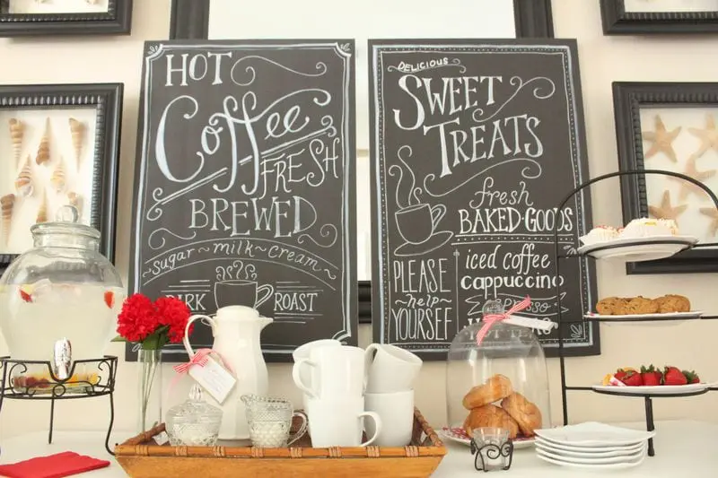 Coffee-house-style Chalkboard