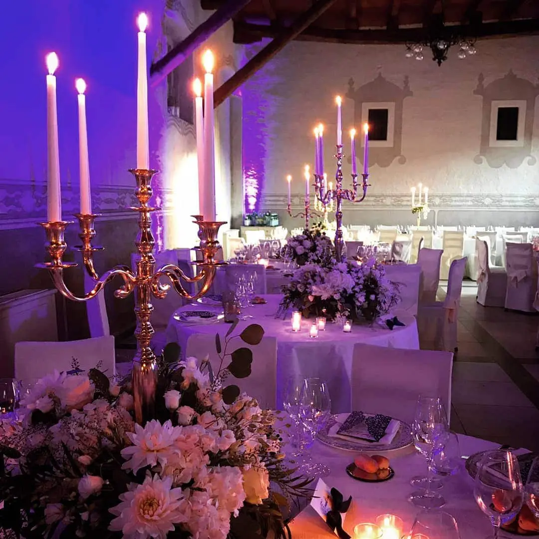 Candelabra Centerpieces