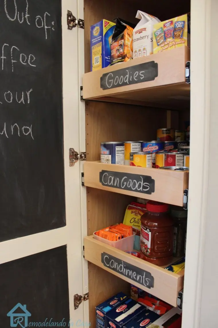 DIY Pull Out Shelves