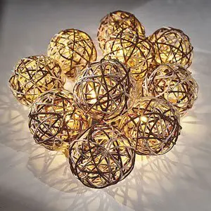 Rattan Ball Fairy String Lights