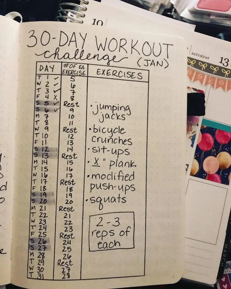 30 Day Workout Challenge