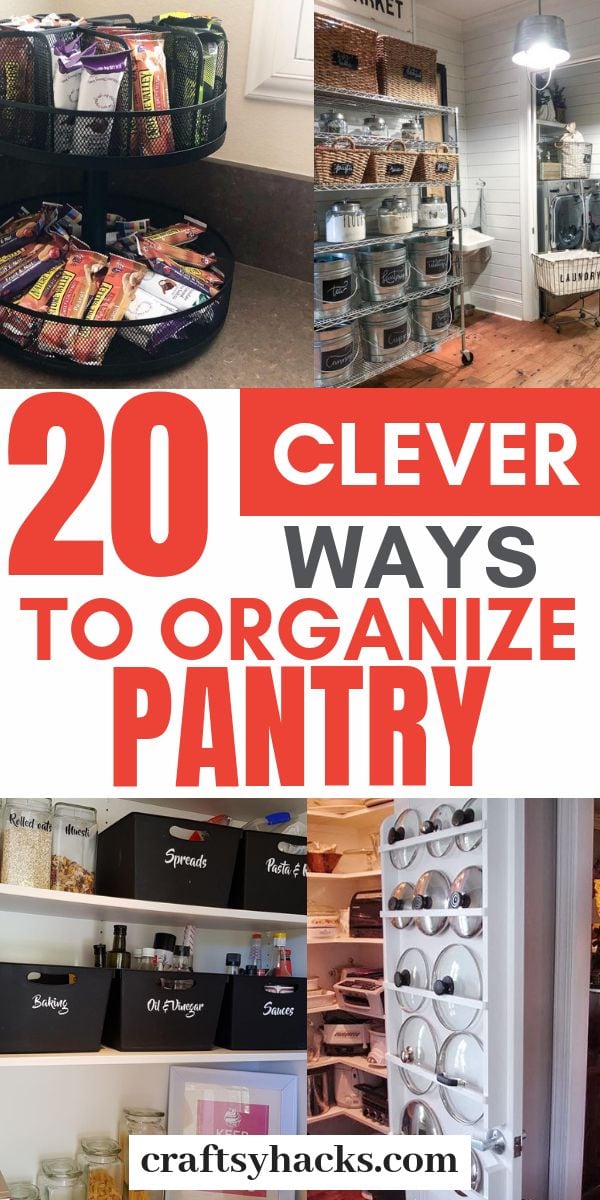 20 Clever Pantry Organization Ideas - Craftsy Hacks