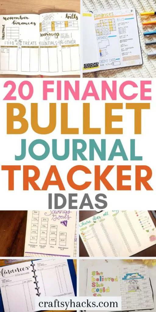 20 finance bullet journal tracker ideas