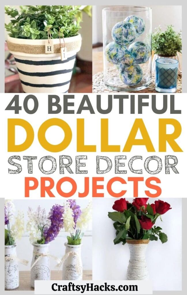 40 Dollar Store Home Décor Projects - Craftsy Hacks