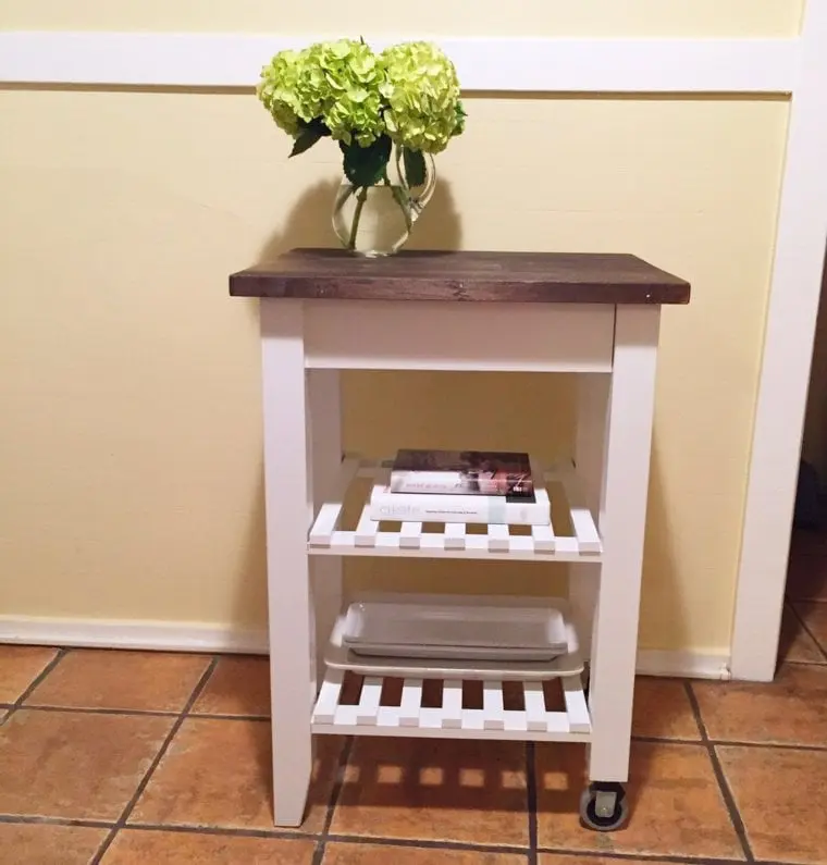 Farmhouse Style Kitchen Cart