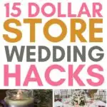 dollar store wedding hacks