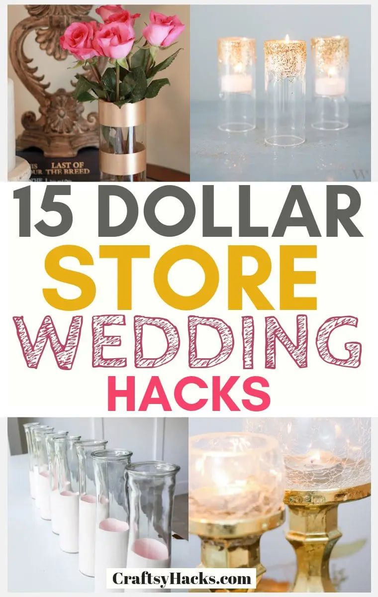 18 Dollar Store Wedding Hacks for Low Budgets   Craftsy Hacks