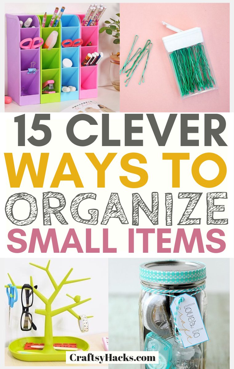 how to organize small items