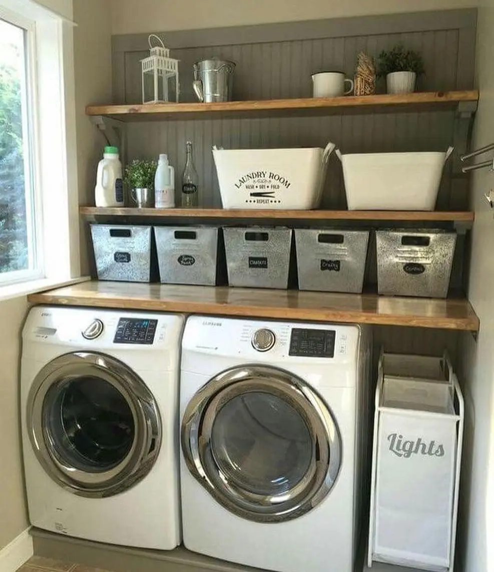 laundry shelves