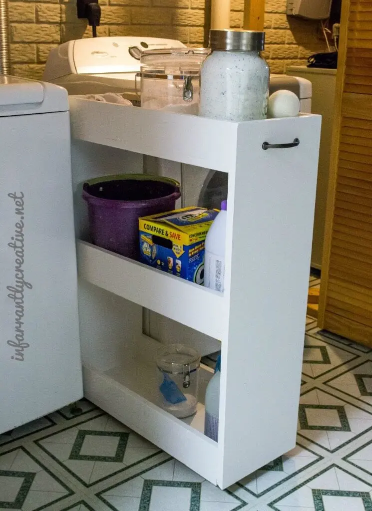 DIY Rolling Storage Cart