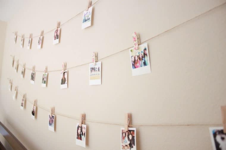 Fairy Light Polaroid Display