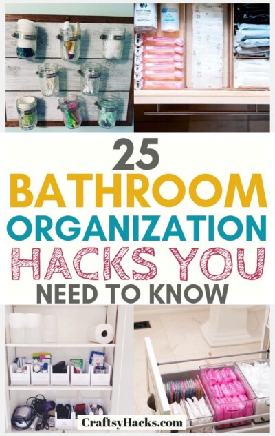 25 Bathroom Organization Hacks You Need to Know - Craftsy Hacks