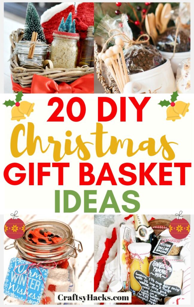 20 DIY Christmas Gift Baskets They Will Love - Craftsy Hacks