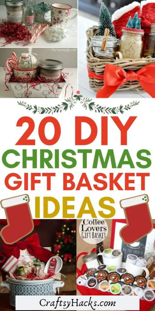 20 DIY Christmas Gift Baskets They Will Love - Craftsy Hacks