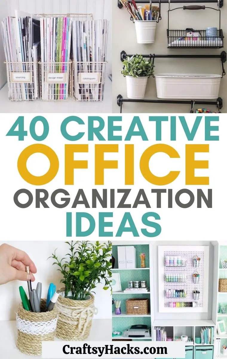 40 Creative Office Organization Ideas - Craftsy Hacks