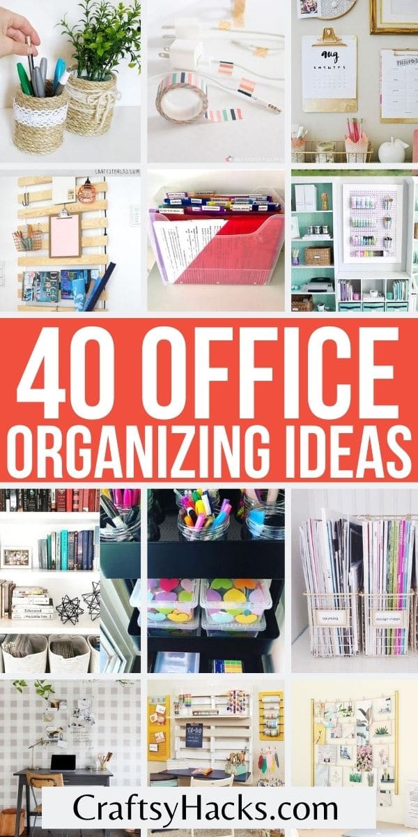 40 Creative Office Organization Ideas - Craftsy Hacks