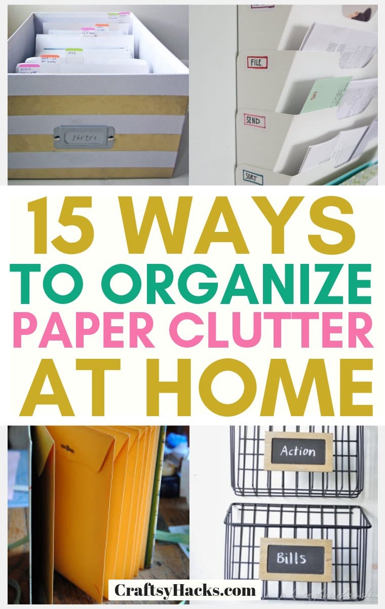 organizing tips for paper