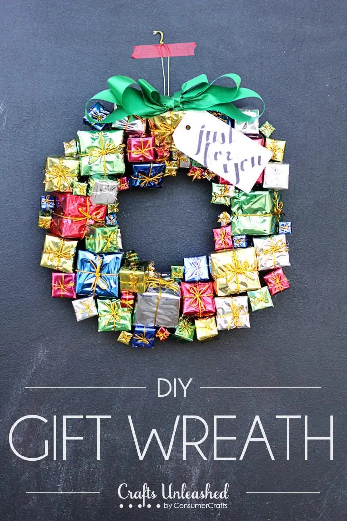 gift box wreath