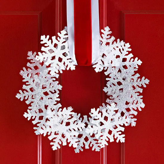 snowflake wreath