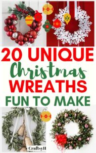 20 Unique Christmas Wreath Ideas - Craftsy Hacks