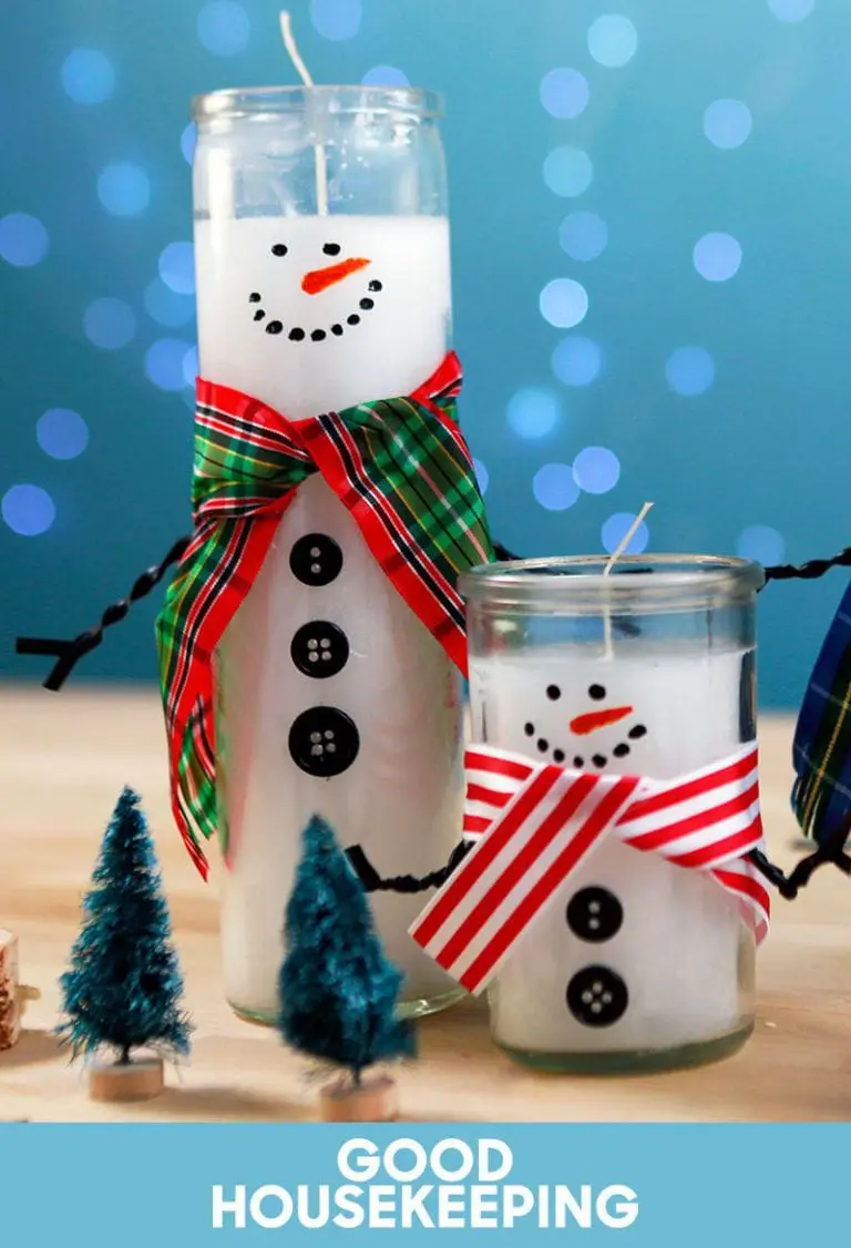 Snowman Candle